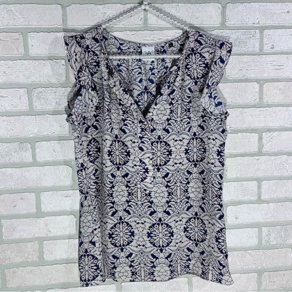 CAbi Style 3074 Stevie Flutter Sleeve Top Size S - Picture 5 of 10